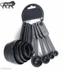 8 Pcs Plastic Baking and Cooking Measurement Set 4 Measuring Cups and 4 Spoons